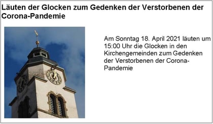 Corona 2021 Glocken läuten